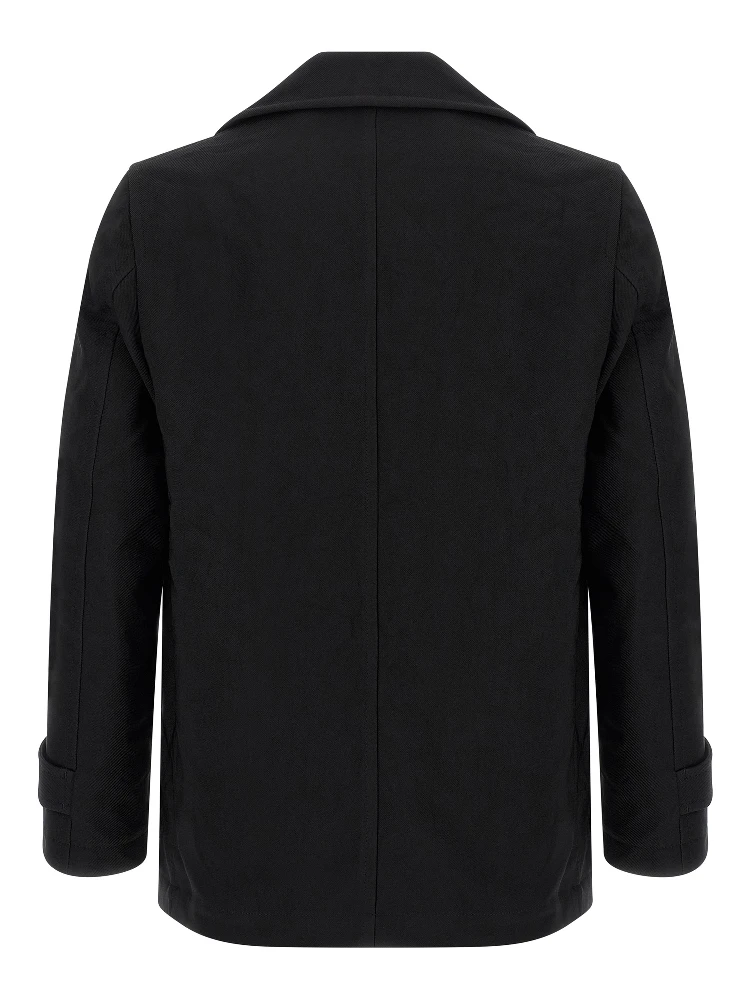 Black Polyester Coat