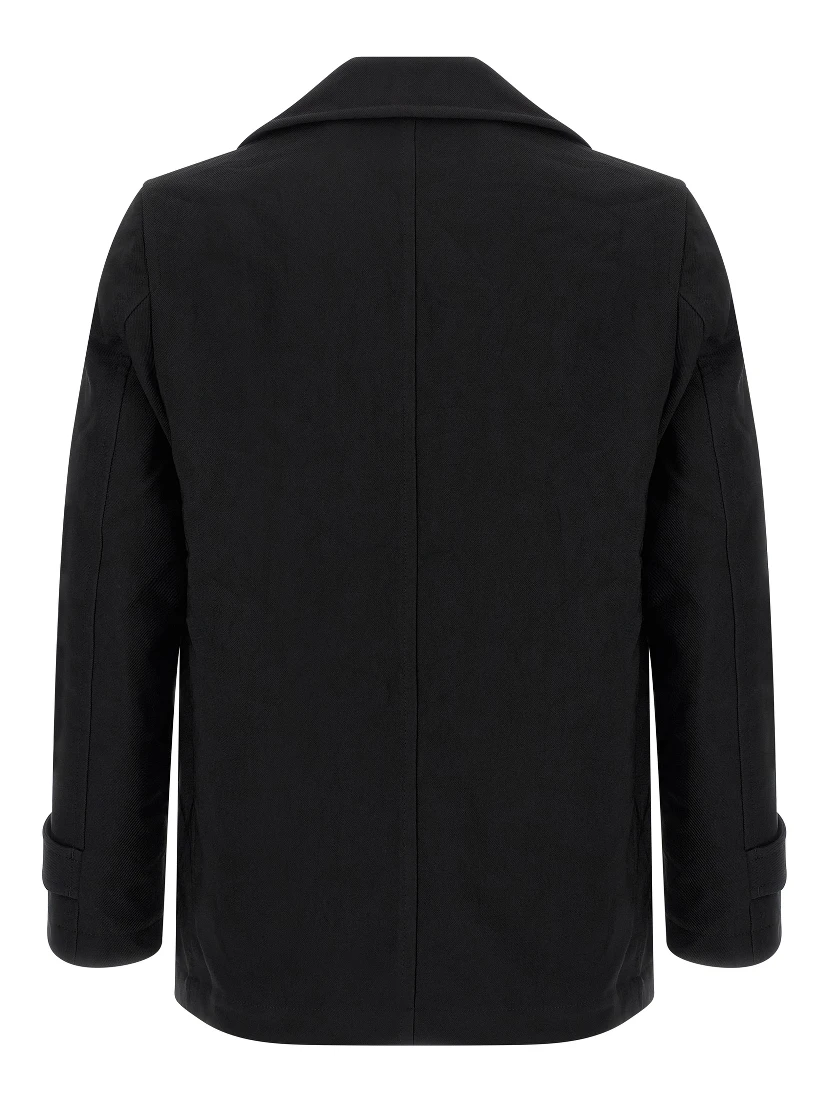 Black Polyester Coat