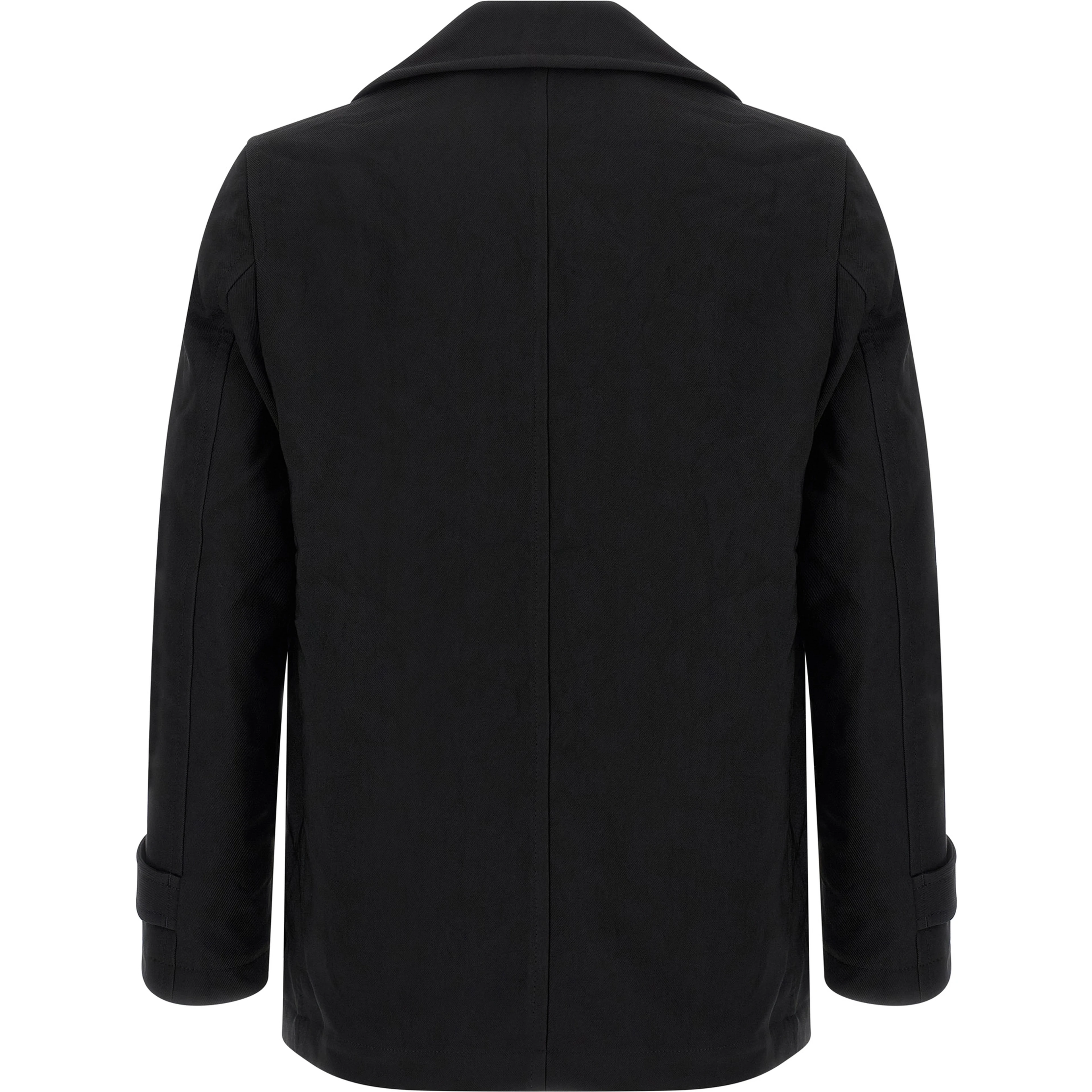 Black Polyester Coat
