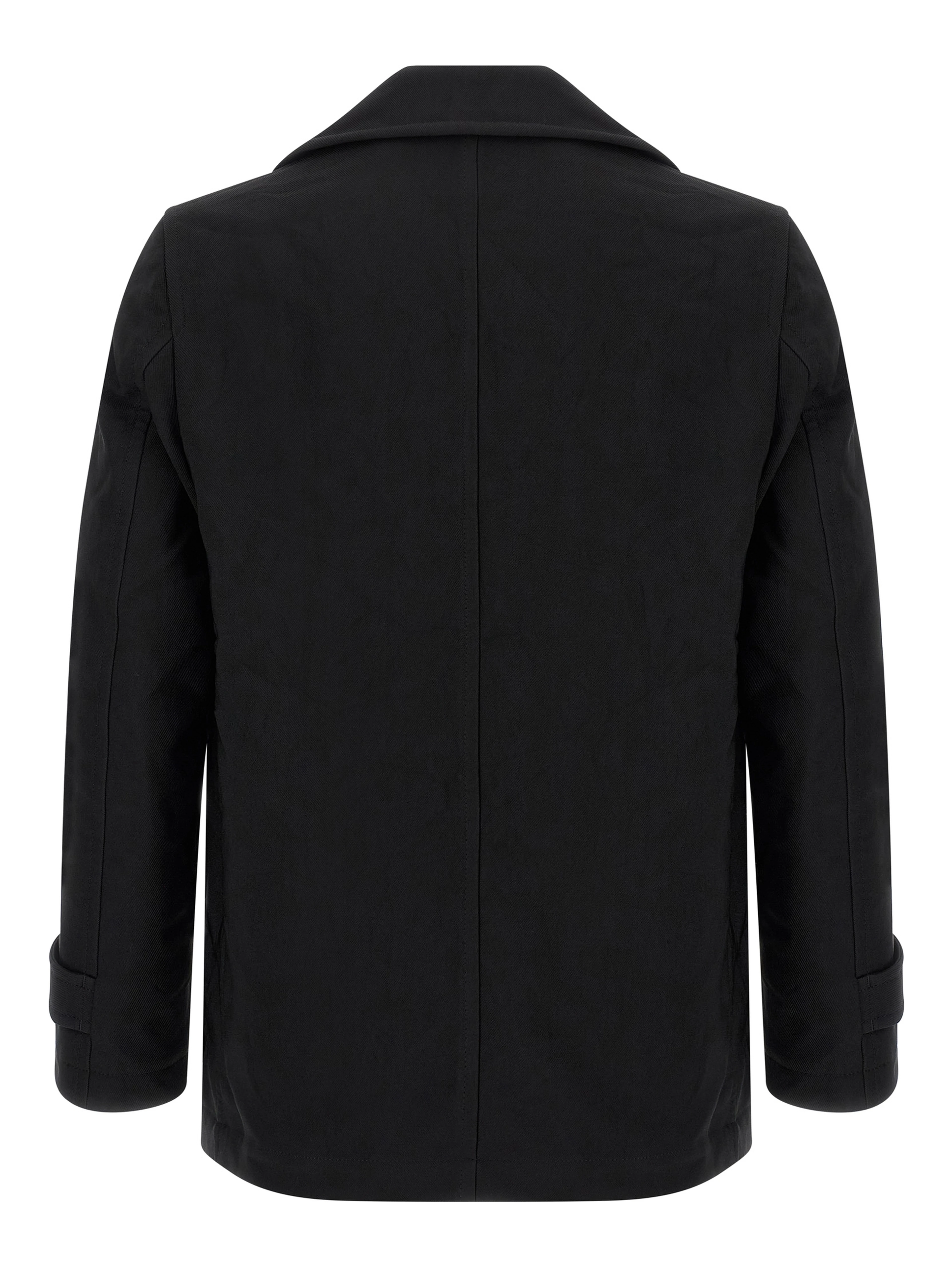 Black Polyester Coat
