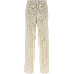 White Cashmere Joggers (Workout Pants)