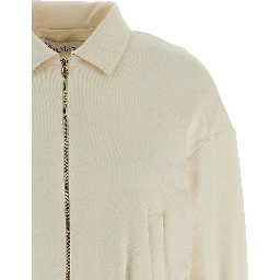 White Silk Sweatshirt