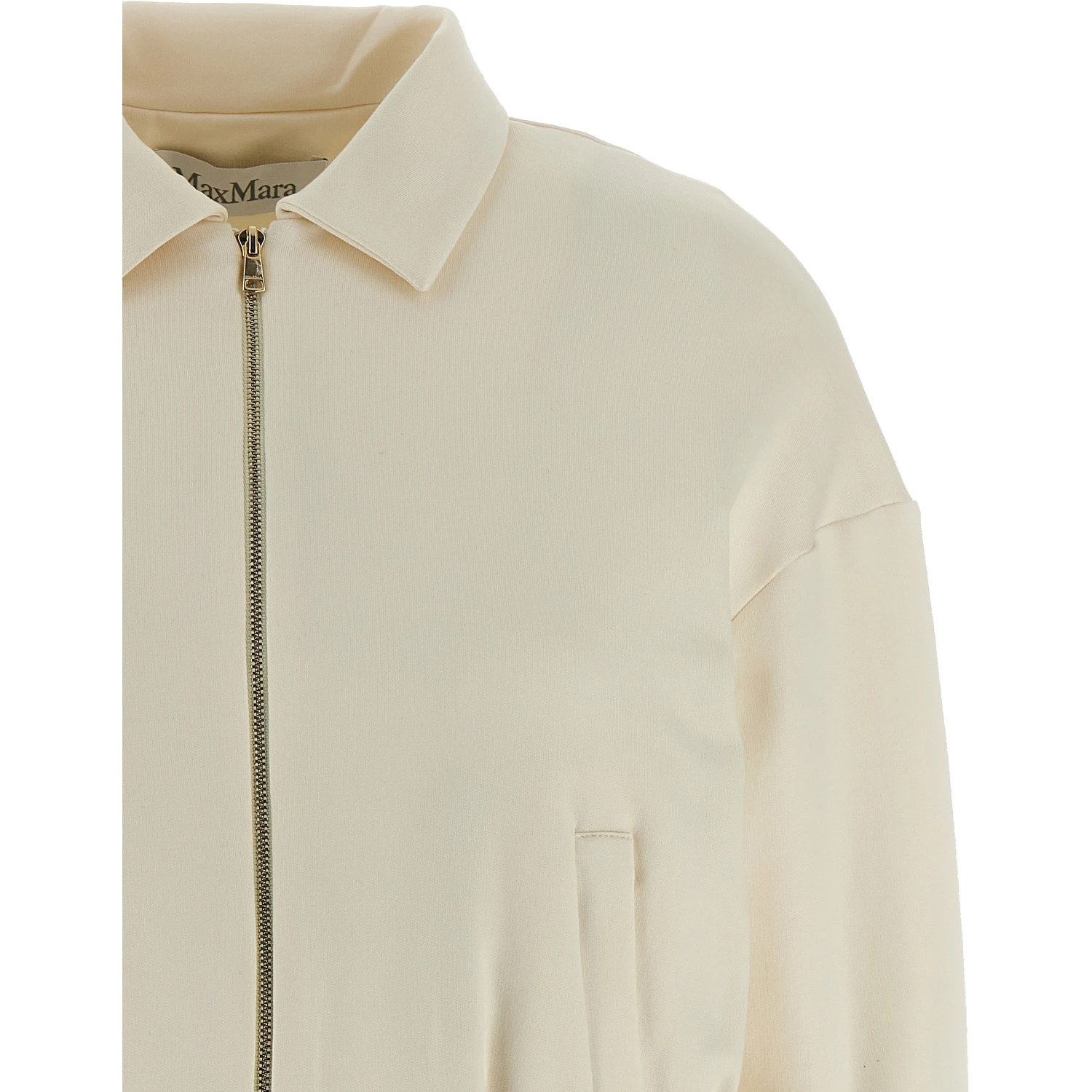 White Silk Sweatshirt