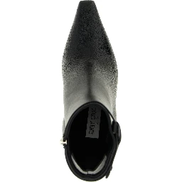 Black Leather Ankle Boots