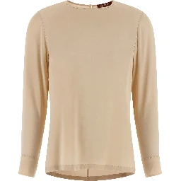 Beige Silk Blouse