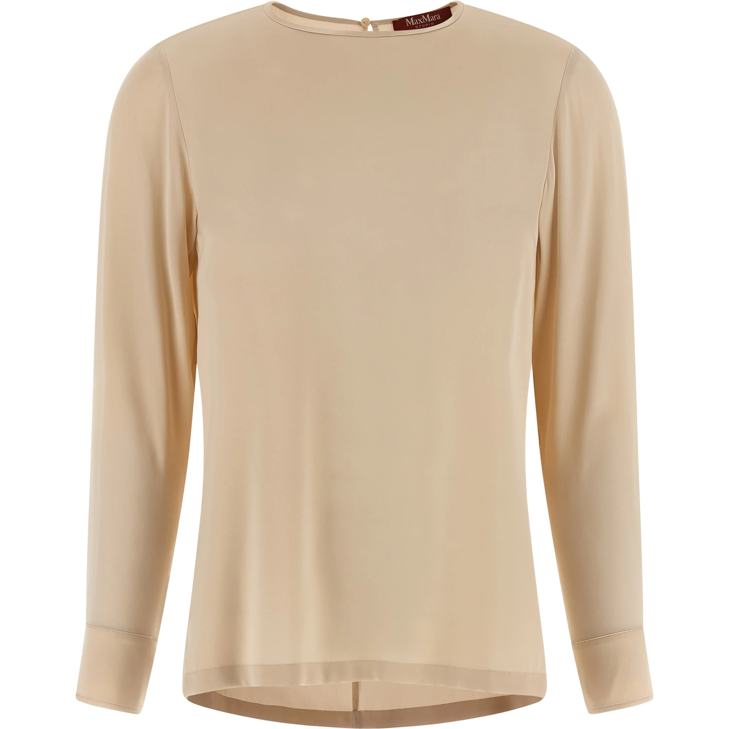 Beige Silk Blouse