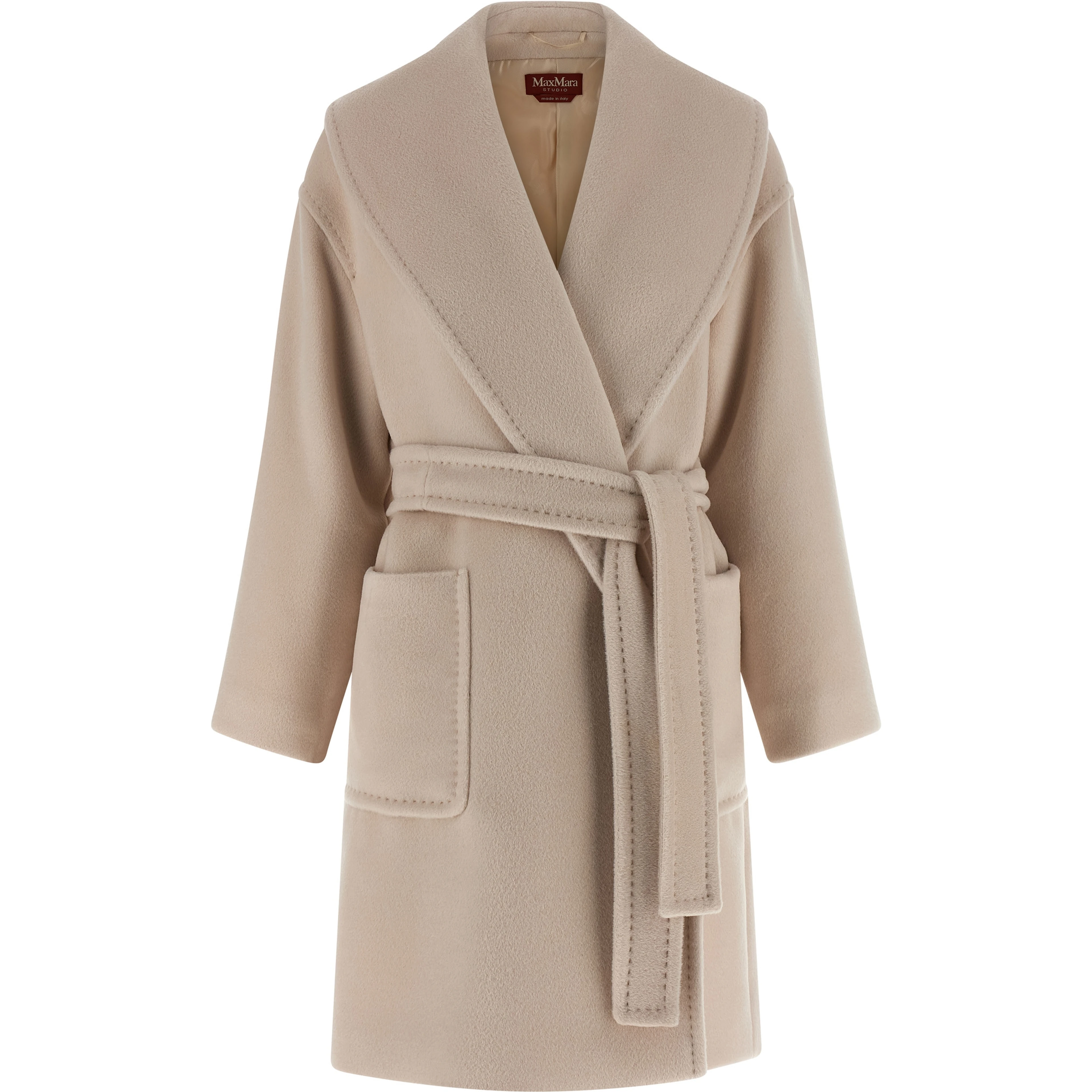 Beige Wool Coat
