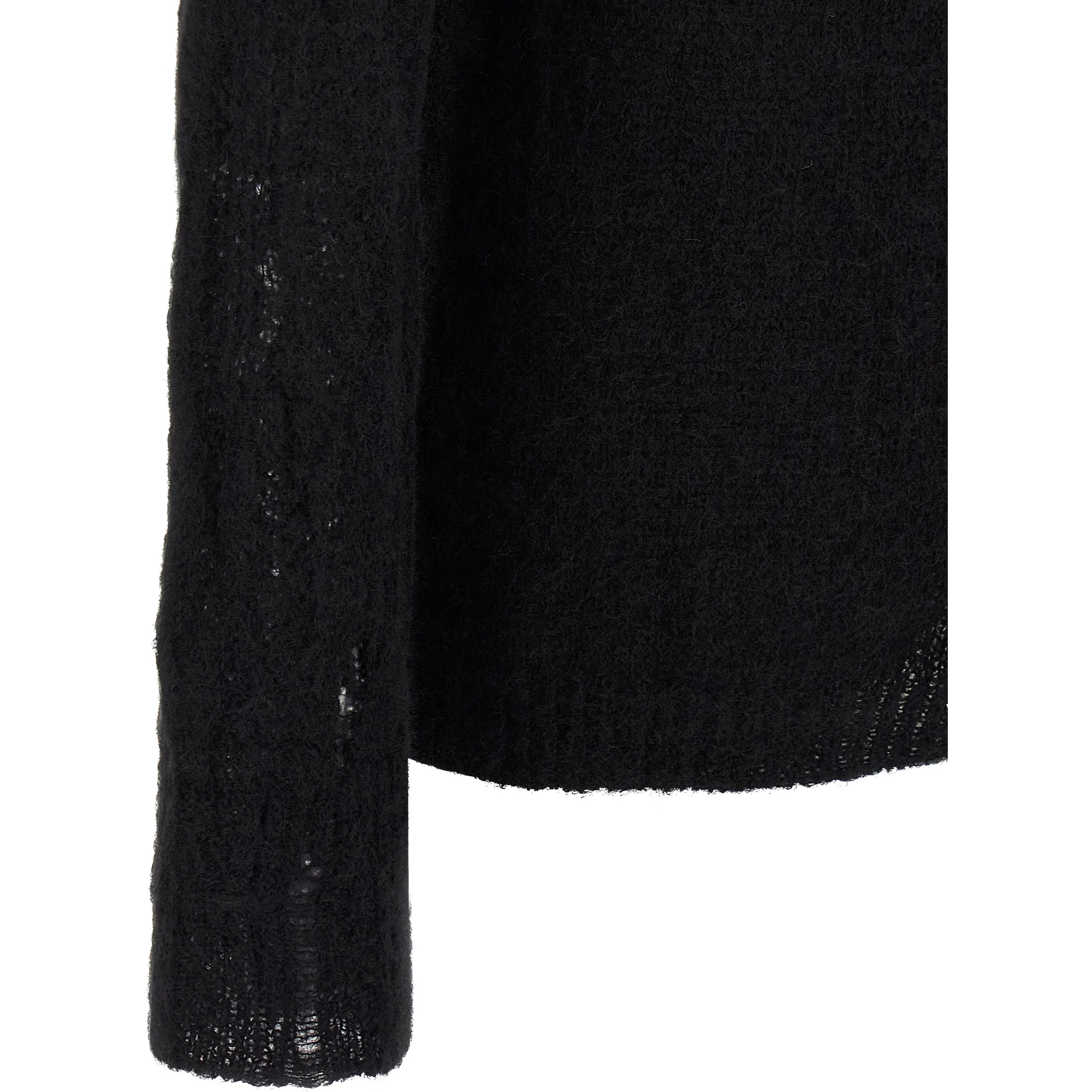 Black Wool Cardigan