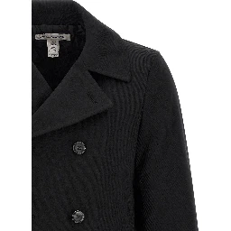 Black Polyester Coat