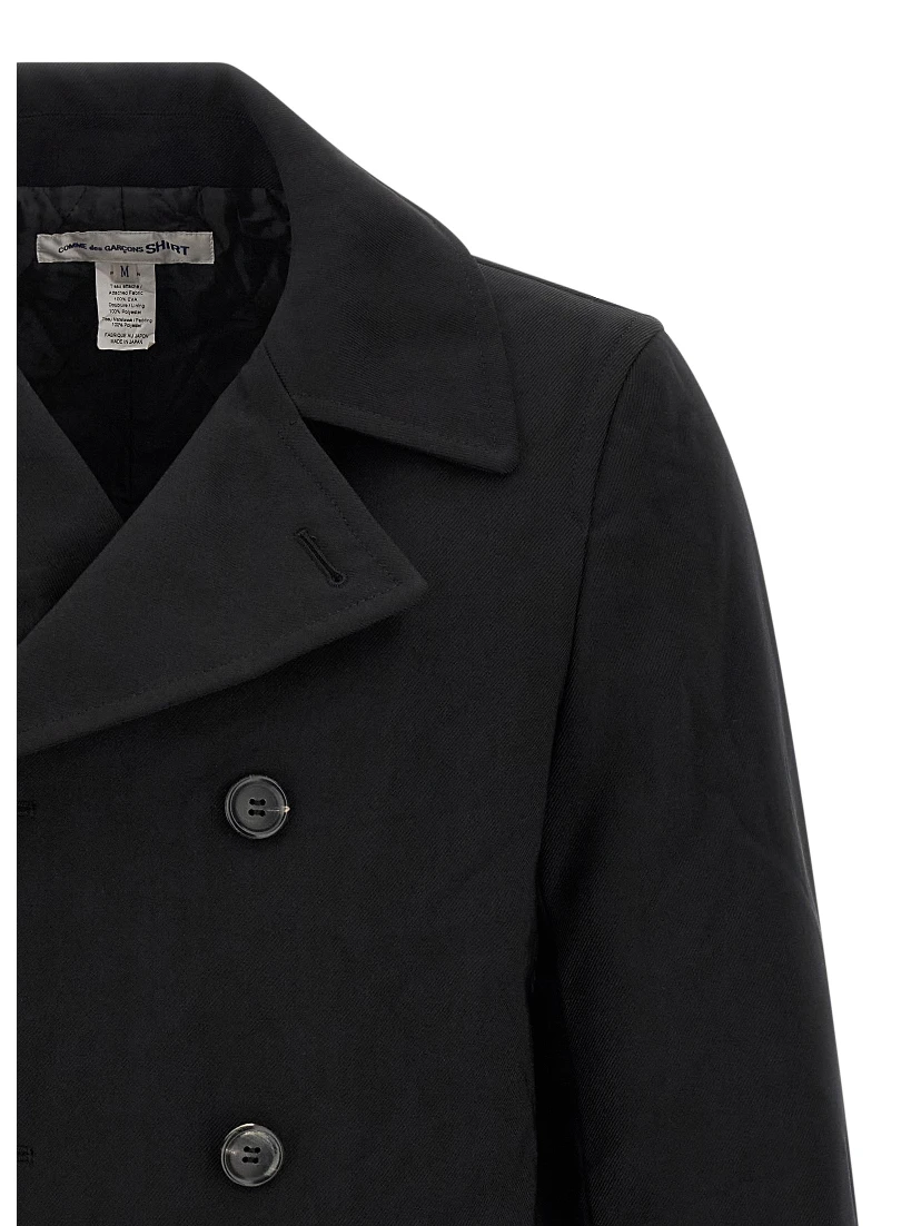 Black Polyester Coat