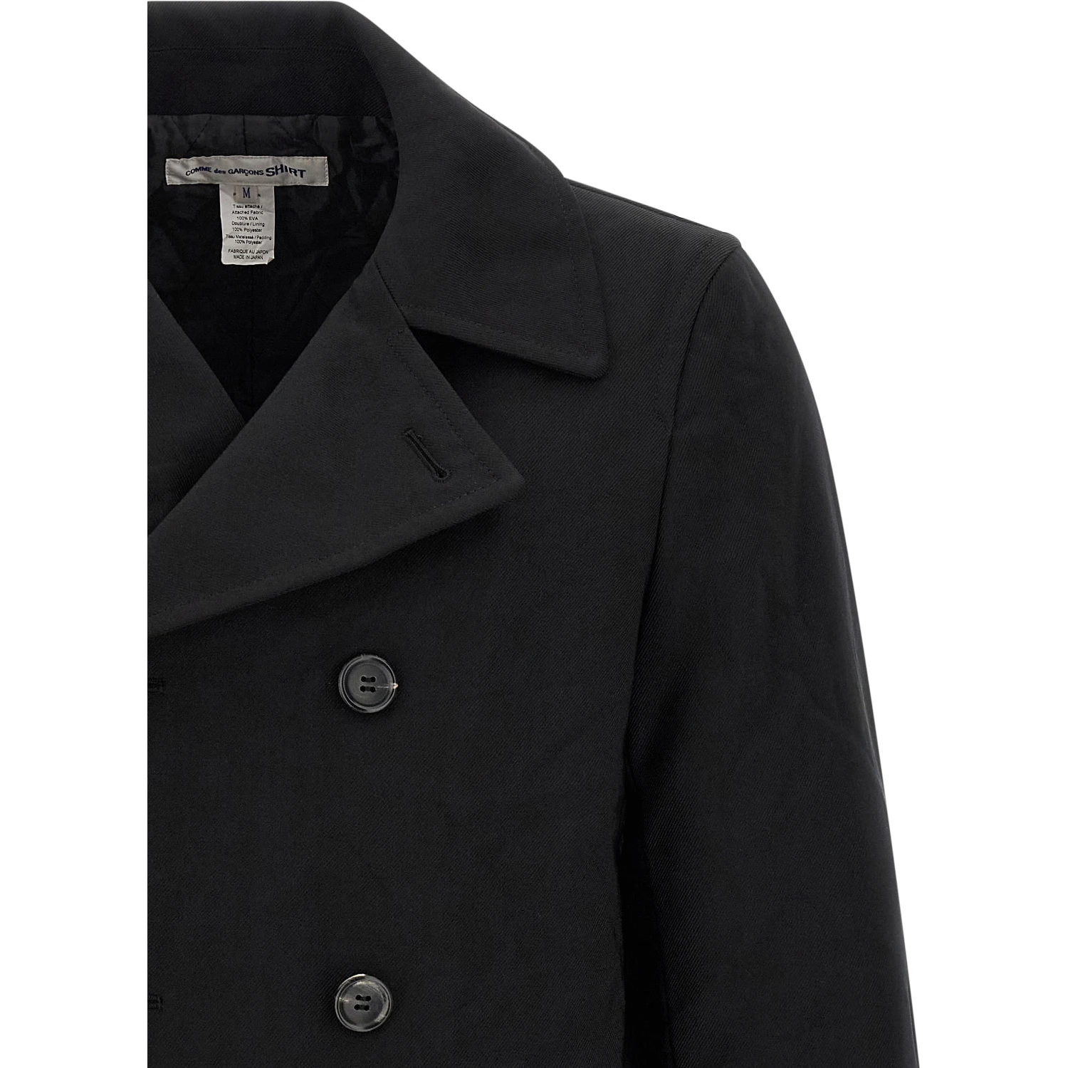Black Polyester Coat