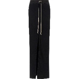 Black Cotton Mini Skirt