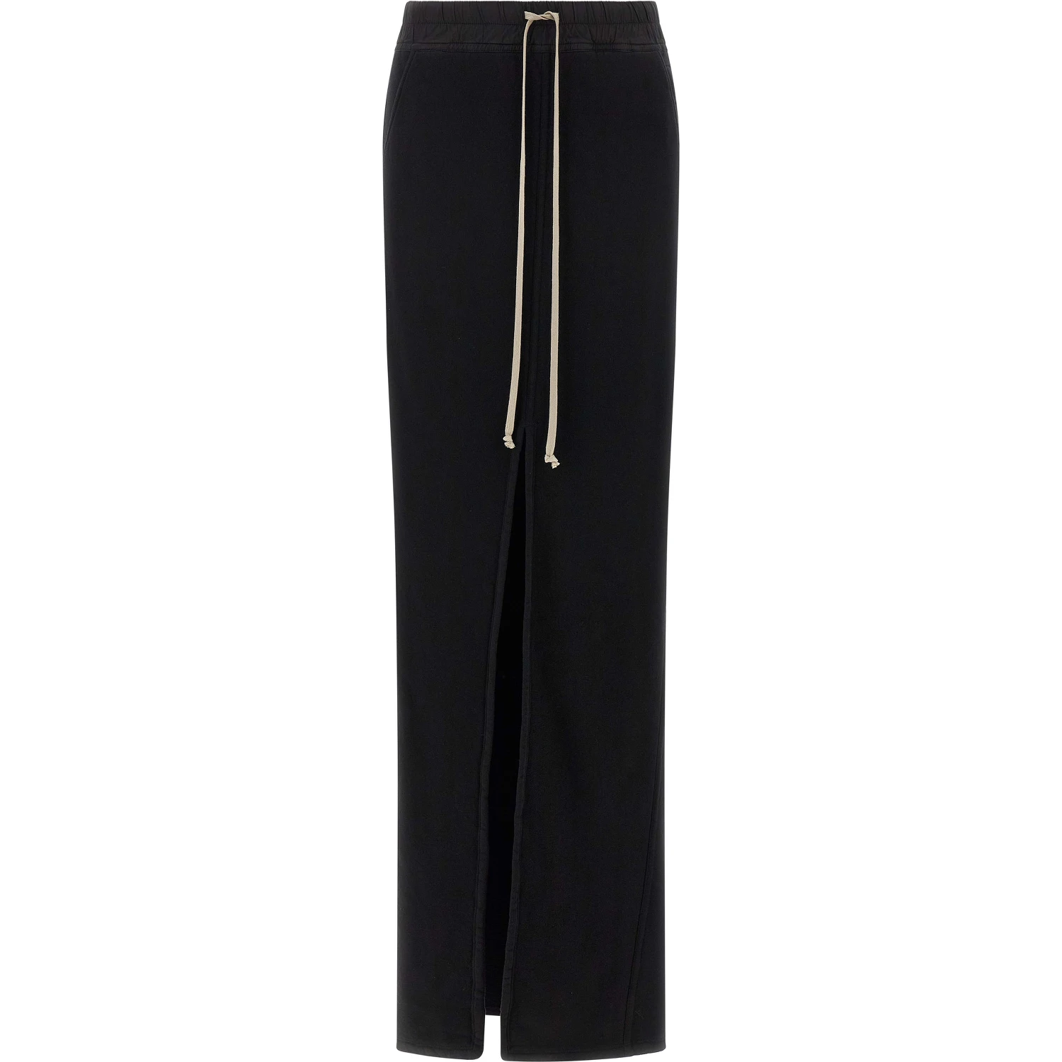 Black Cotton Mini Skirt