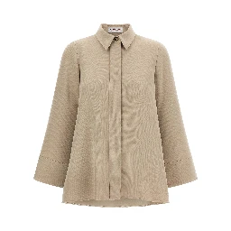 Beige Triacetate Blouse