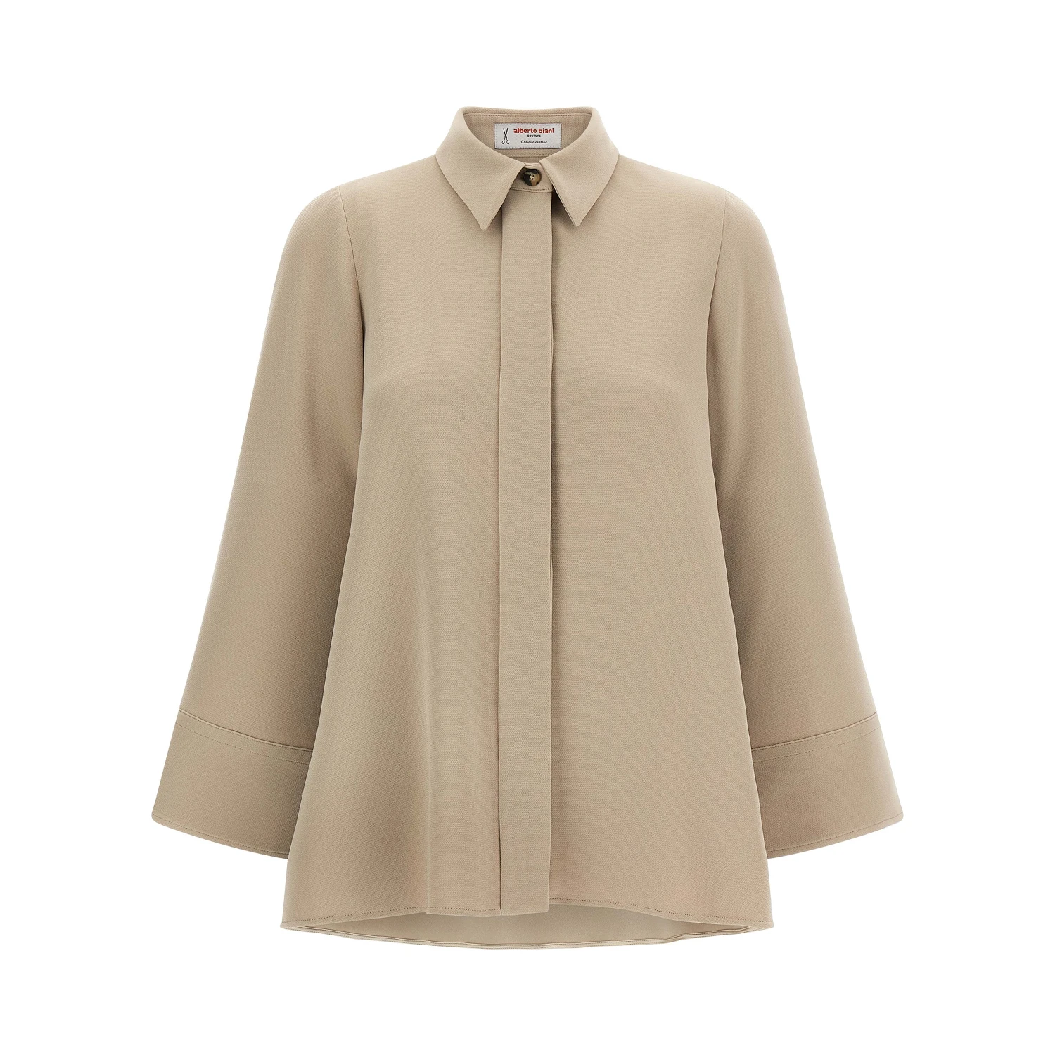 Beige Triacetate Blouse