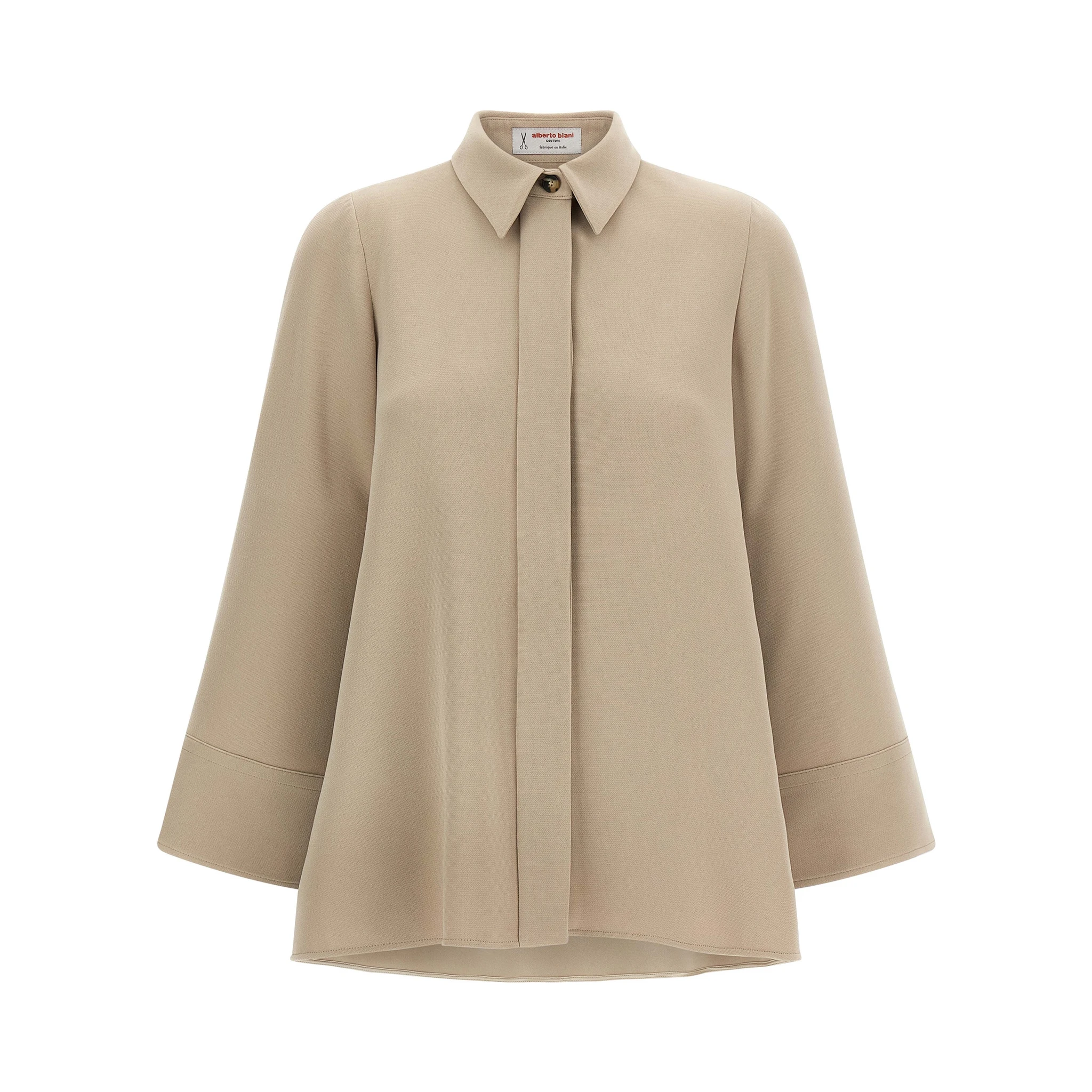 Beige Triacetate Blouse