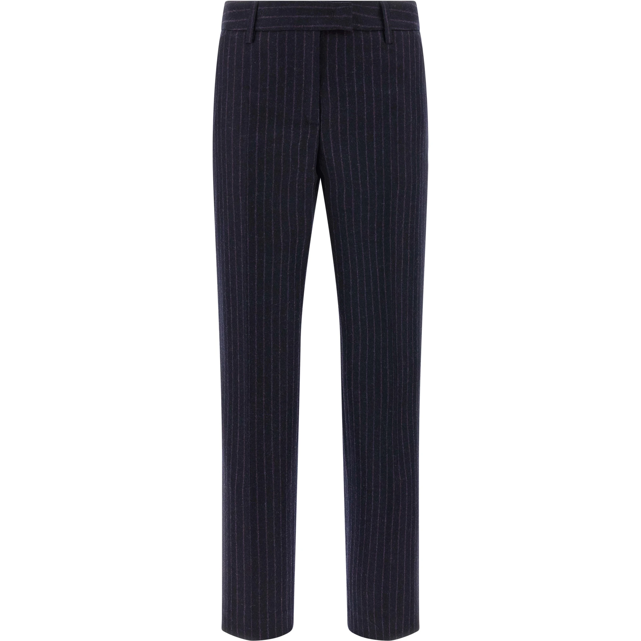 Blue Virgin Wool Dress Pants