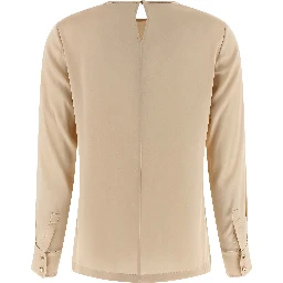 Beige Silk Blouse