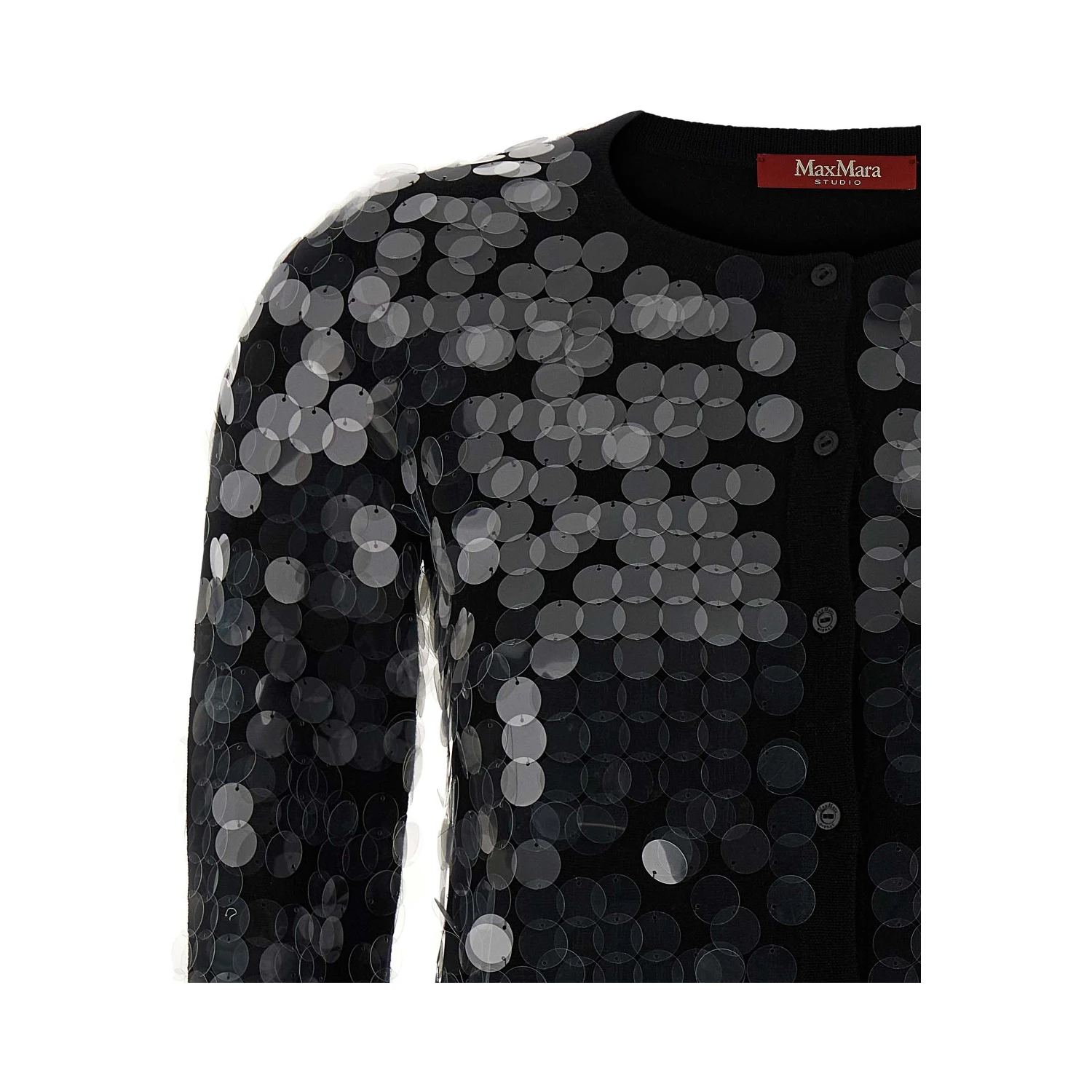 Black Virgin Wool Cardigan