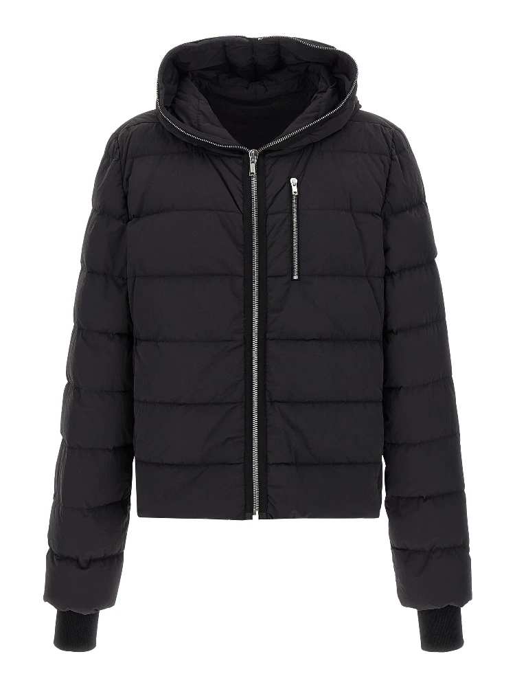 Black Nylon Full-Length Jacket
