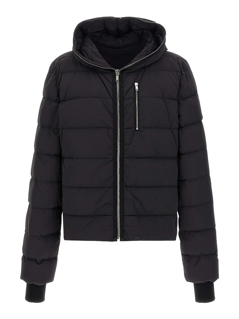 Black Nylon Full-Length Jacket