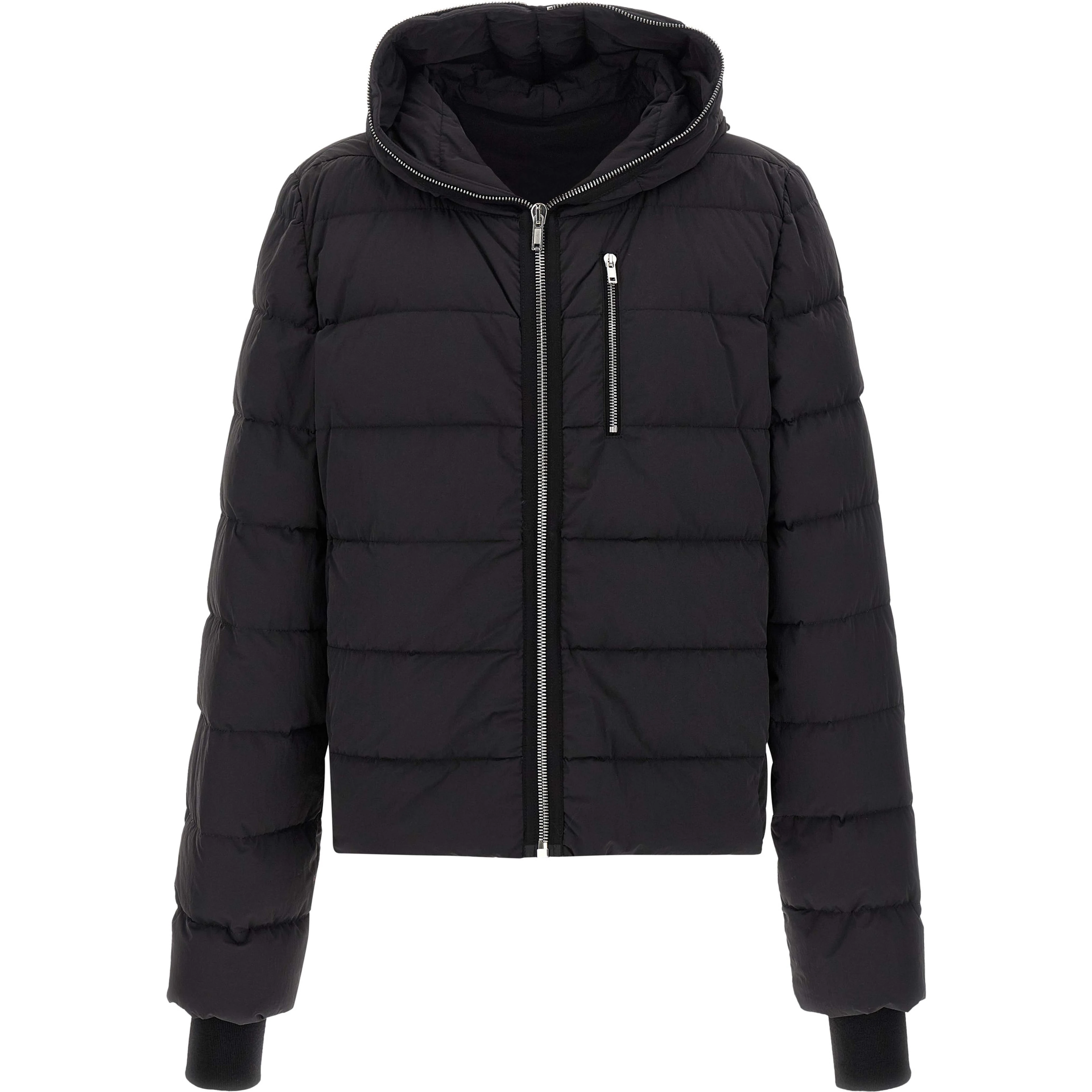 Black Nylon Full-Length Jacket