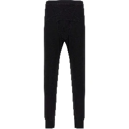 Black Wool Leggings