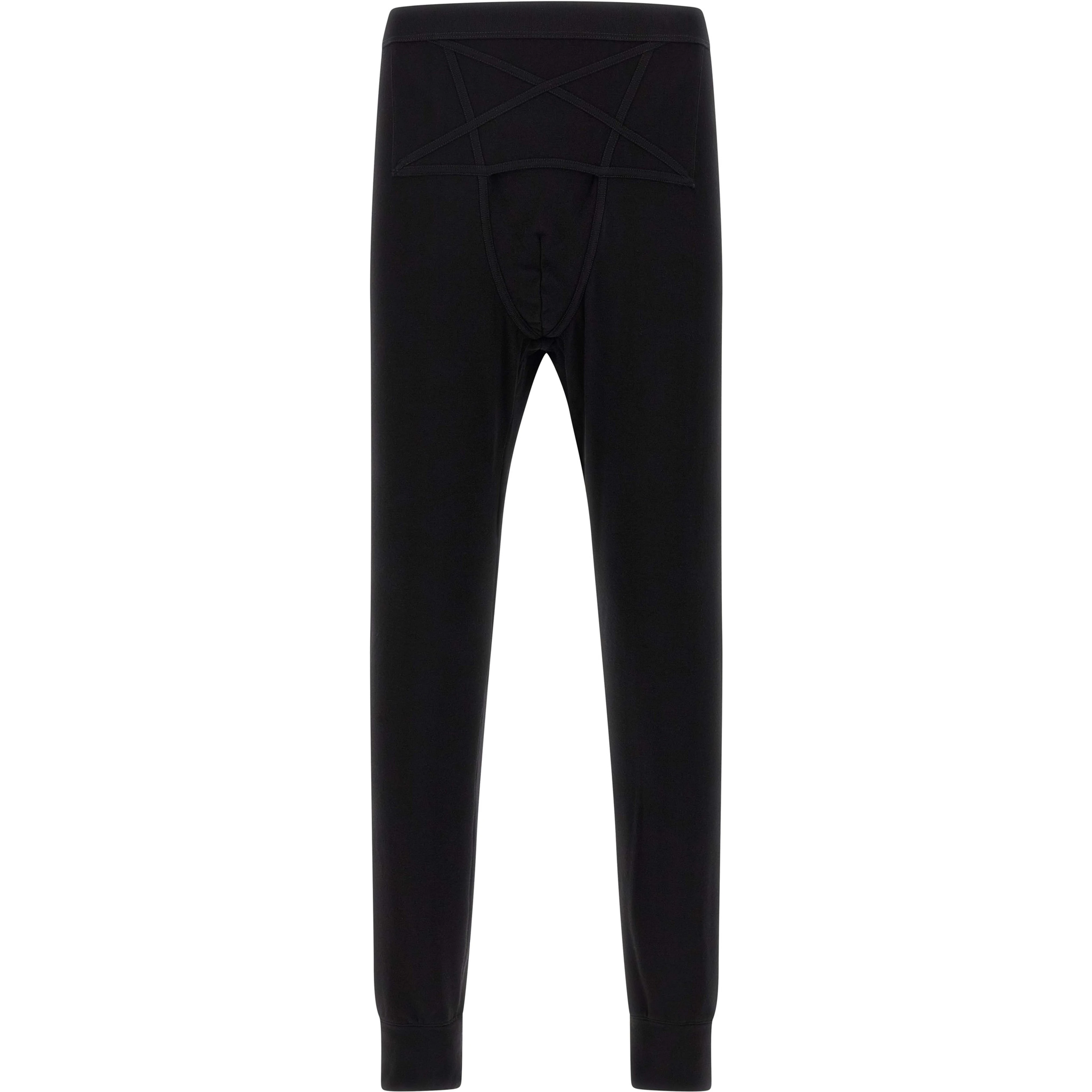 Black Wool Leggings