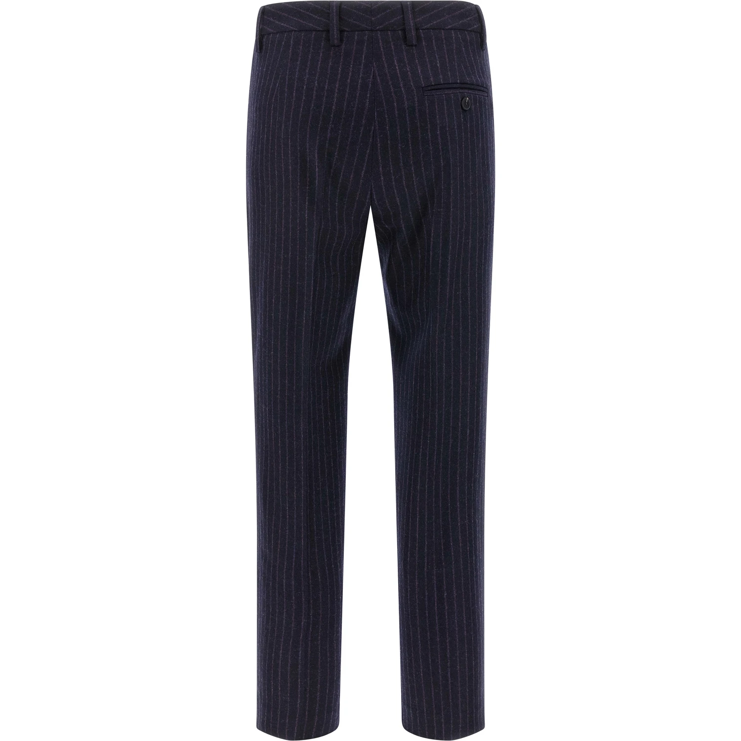 Blue Virgin Wool Dress Pants