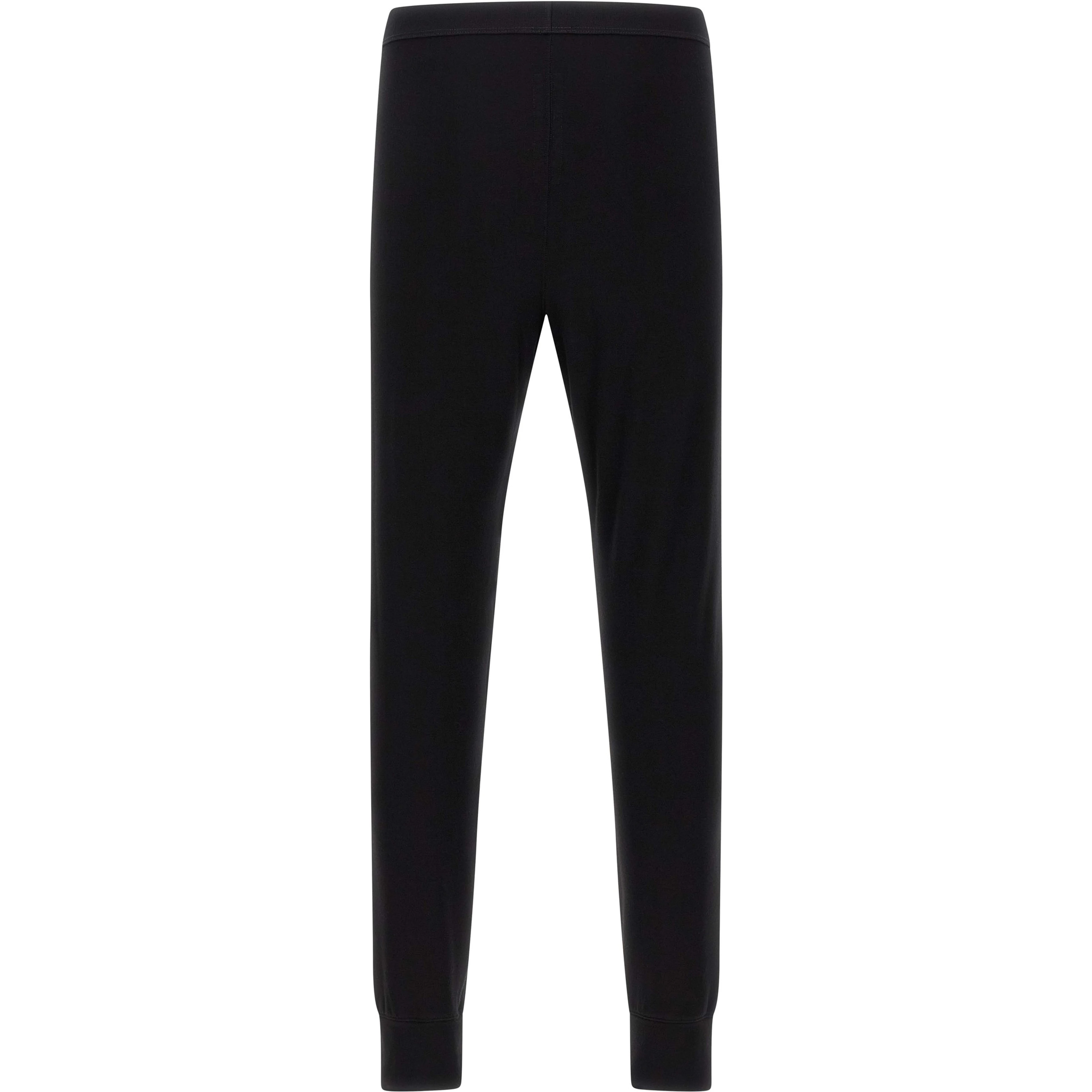 Black Wool Leggings