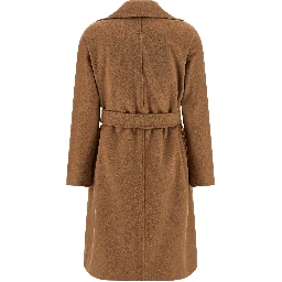 Brown Virgin Wool Coat