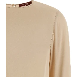 Beige Silk Blouse