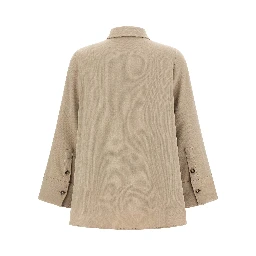 Beige Triacetate Blouse