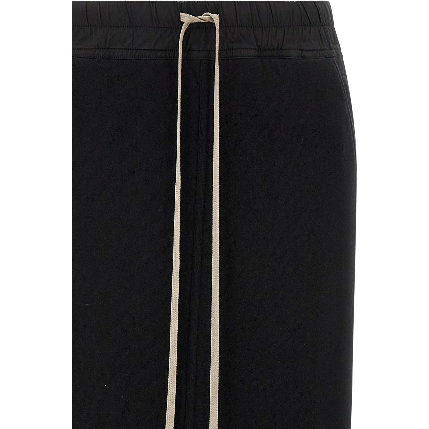 Black Cotton Mini Skirt