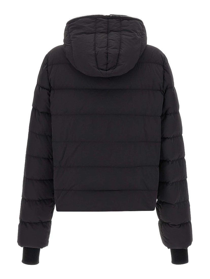 Black Nylon Full-Length Jacket