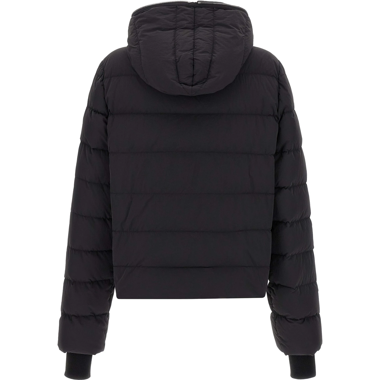Black Nylon Full-Length Jacket
