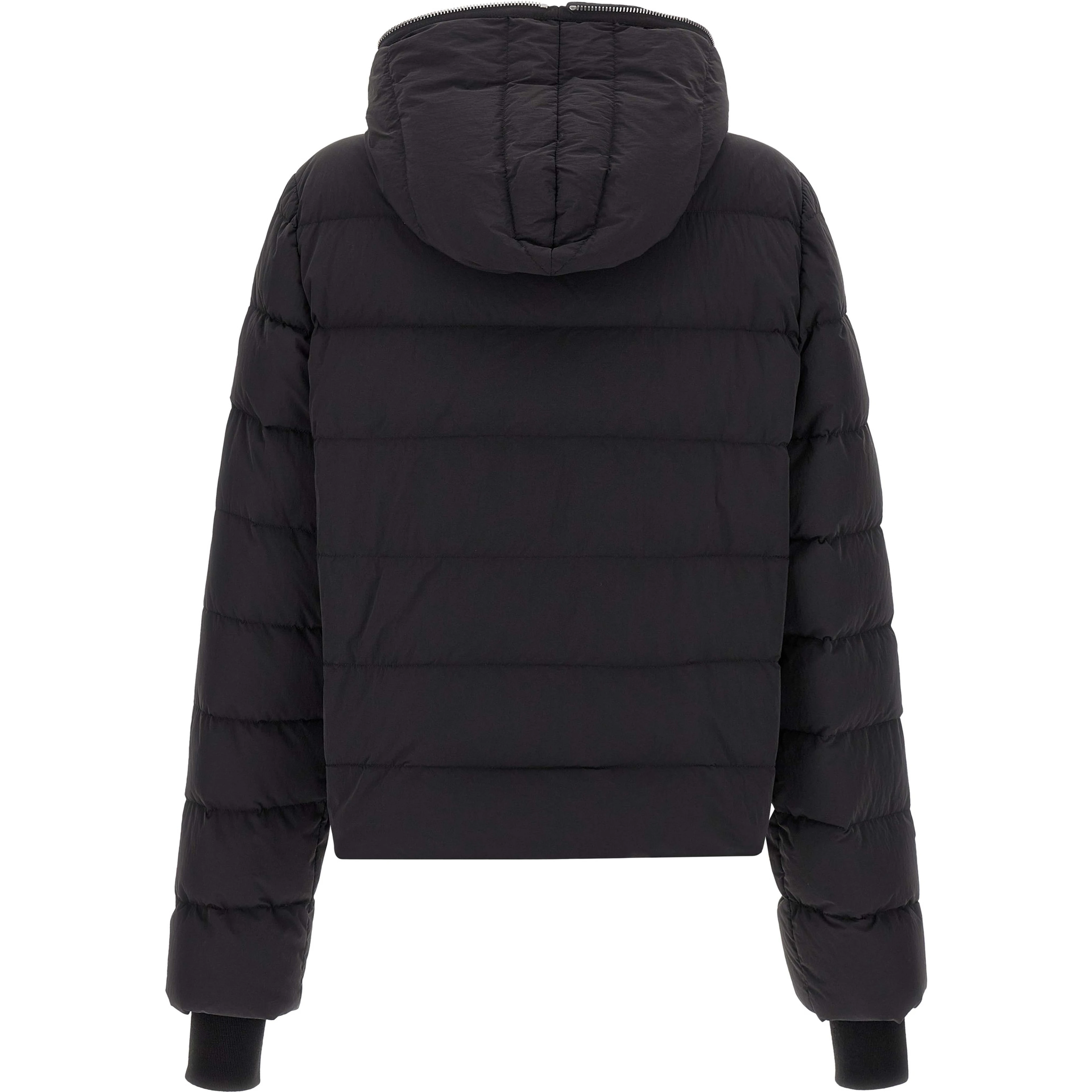 Black Nylon Full-Length Jacket