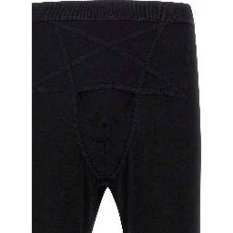 Black Wool Leggings