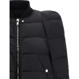 Black Nylon Bomber