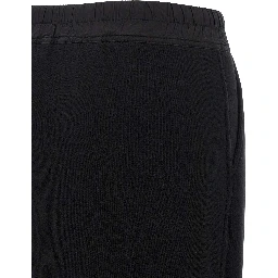Black Cotton Mini Skirt