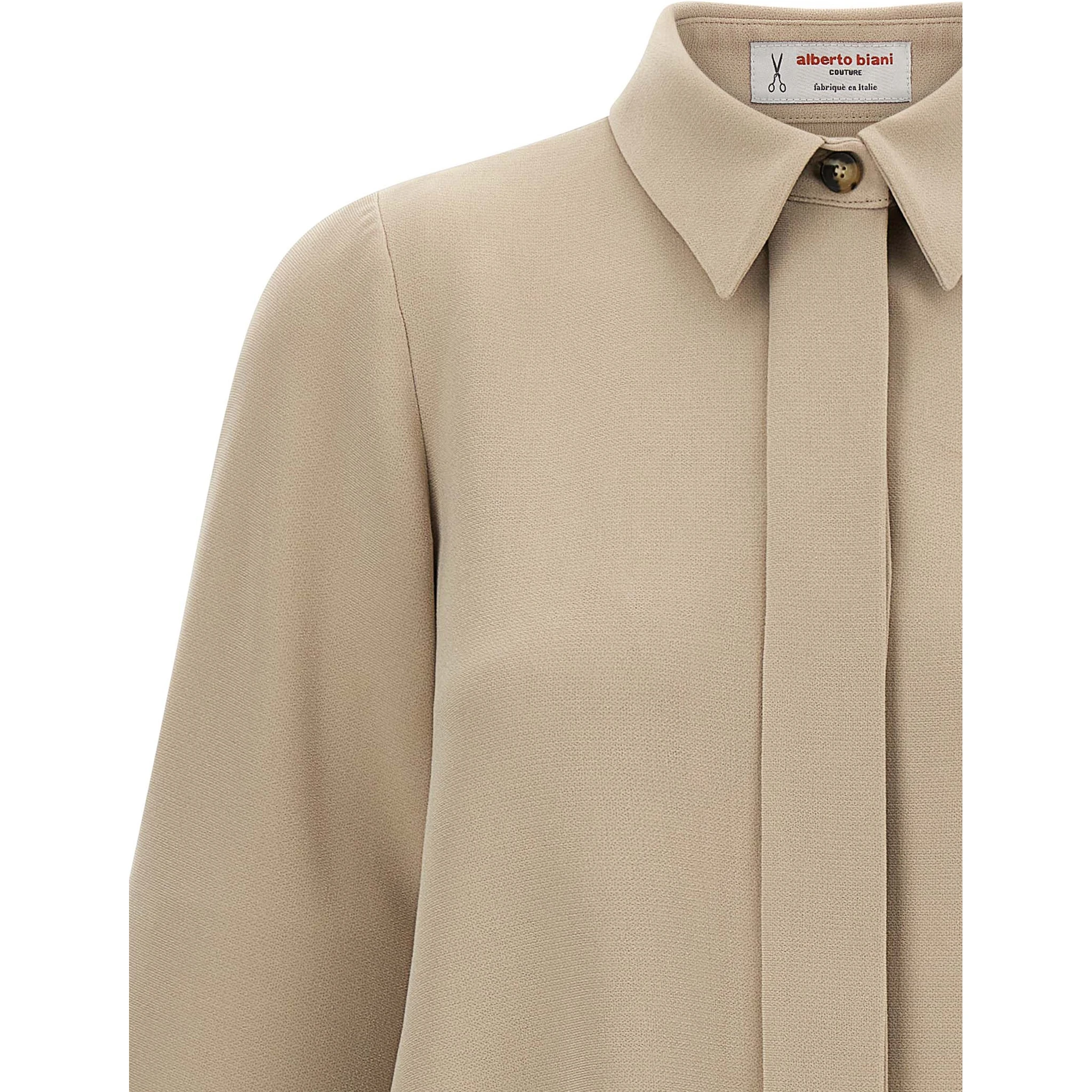 Beige Triacetate Blouse