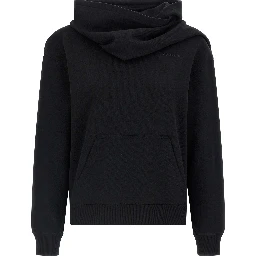 Black Cotton Sweatshirt
