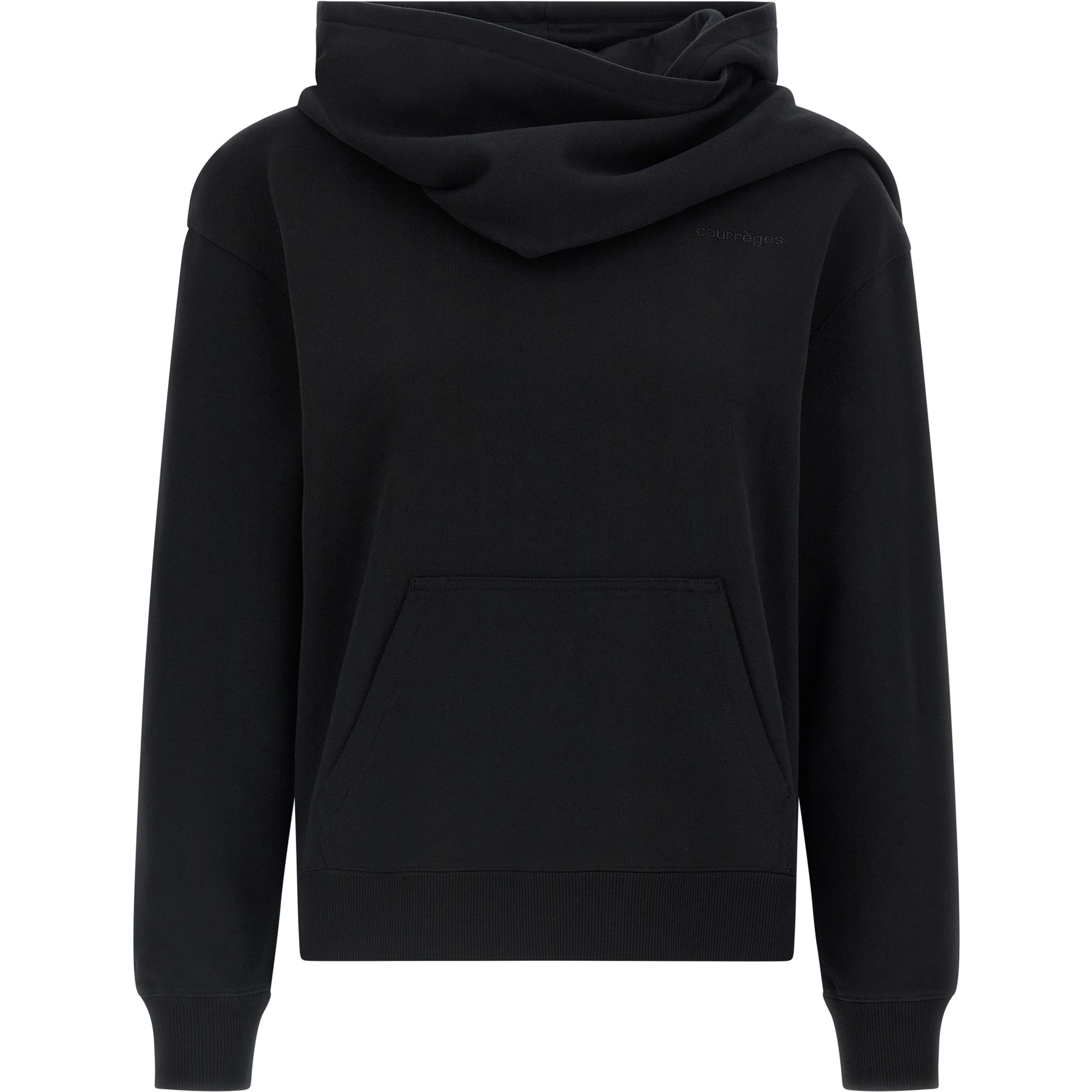 Black Cotton Sweatshirt
