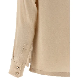 Beige Silk Blouse