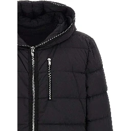 Black Nylon Full-Length Jacket