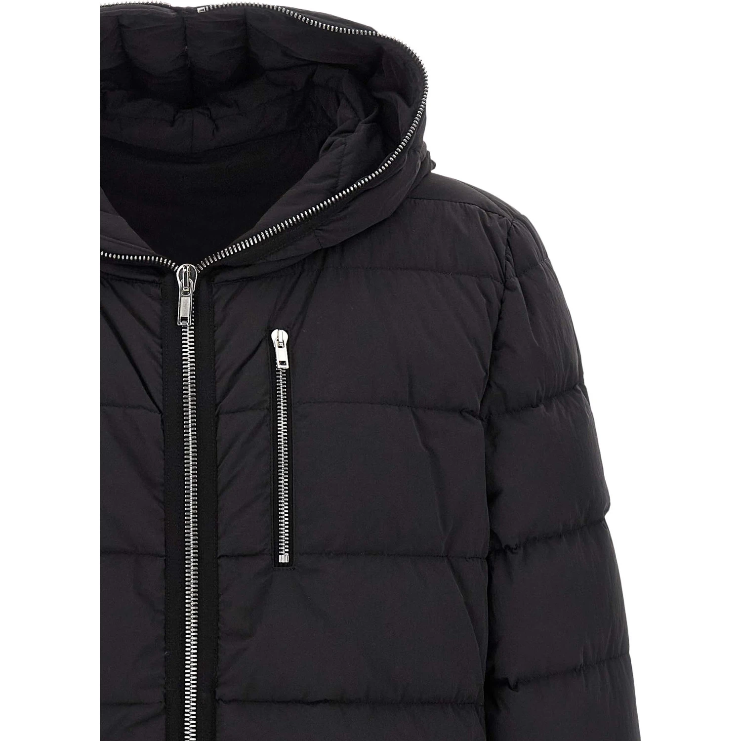 Black Nylon Full-Length Jacket