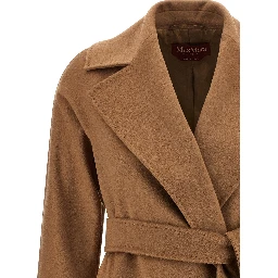 Brown Virgin Wool Coat