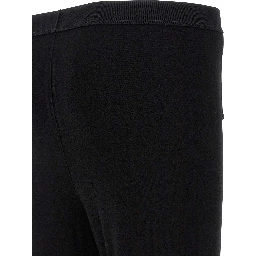 Black Wool Leggings