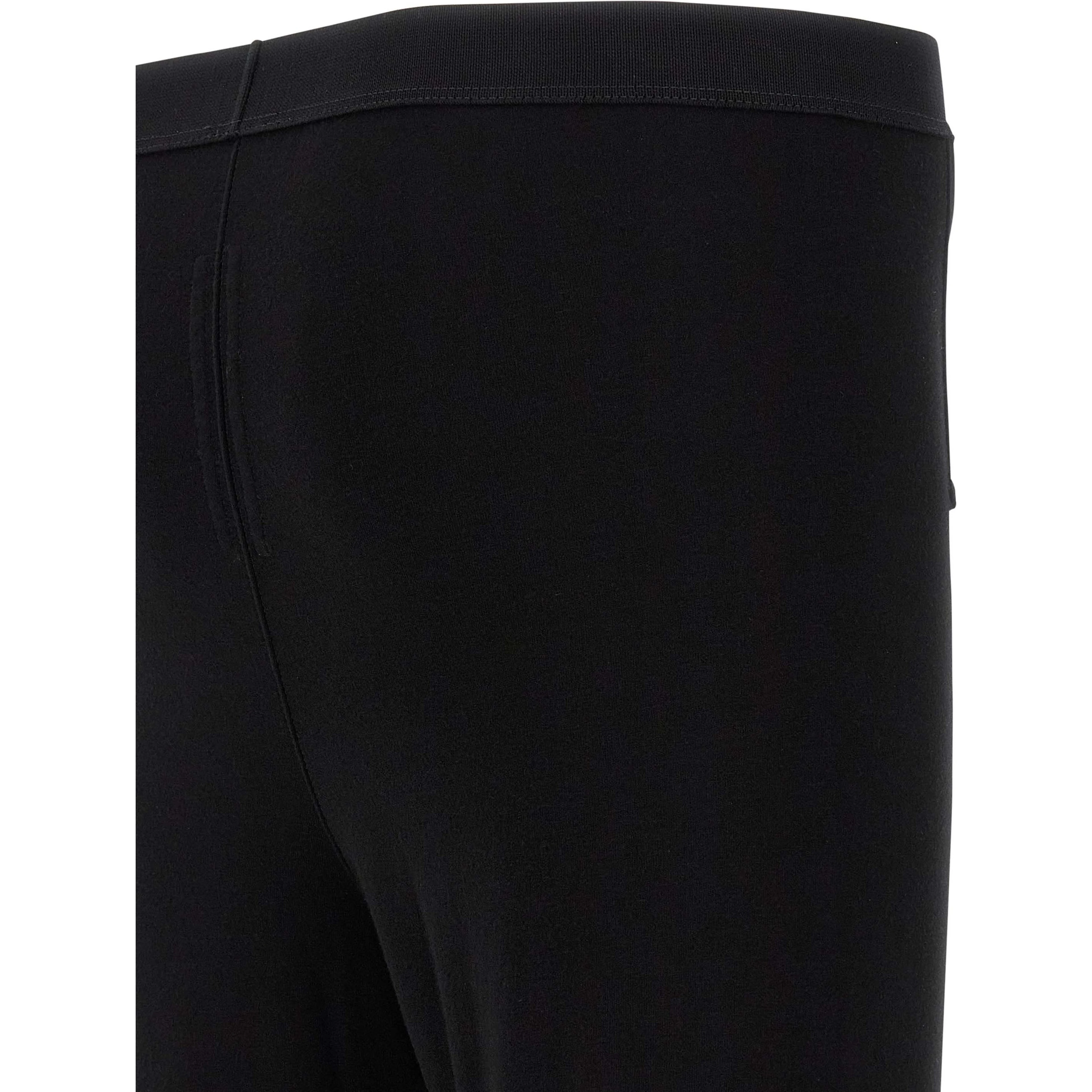 Black Wool Leggings