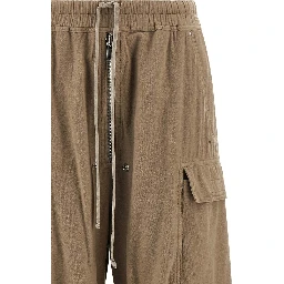 Beige Cotton Cargo Pants